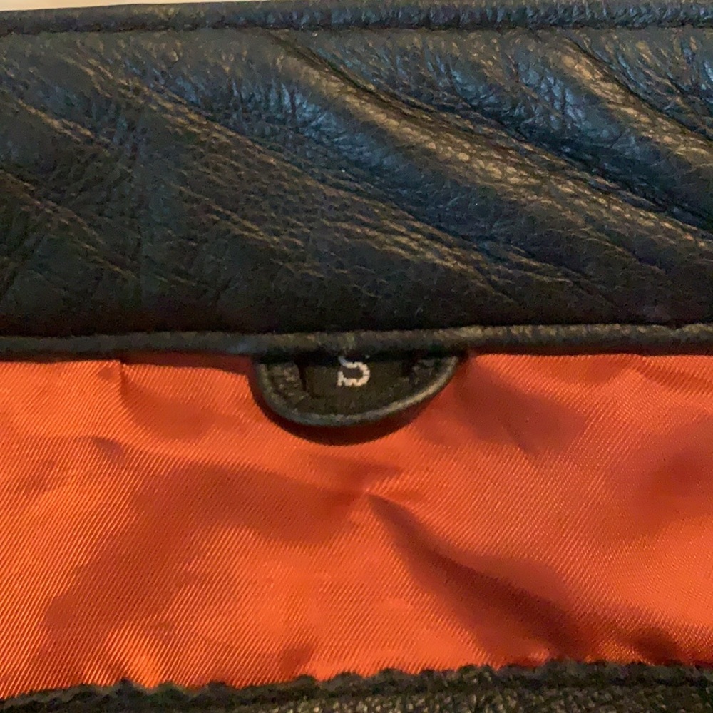 Harley Davidson Black Leather Riding Jacket - Picture 7 of 10